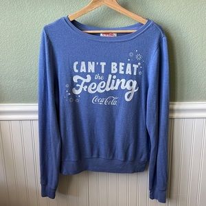 Wildfox/Coca-Cola "Can't Beat the Feeling" Blue Baggy Beach Jumper